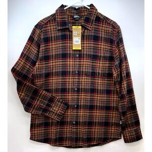 Eddie Bauer Womens NWT Plaid Cotton Flannel Shirt Sz M Gorpcore Fall